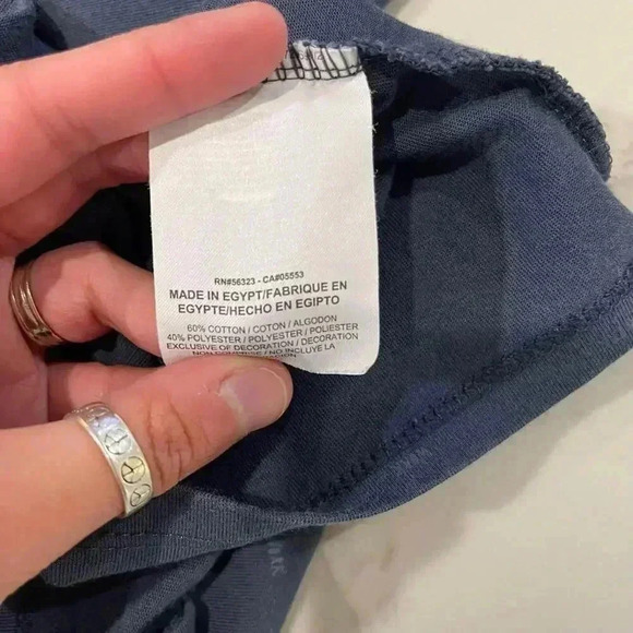 Nike Dri Fit Blue All Over Graphic Men's Large Athletic Cut T-Shirt Athleisure - Picture 6 of 7